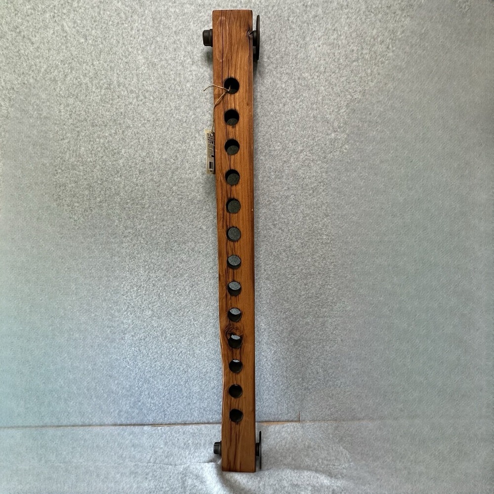 Rustik Supply 13 Bottle Vintage Wine Tower Reclaimed Barn Wood Iron Industrial‎